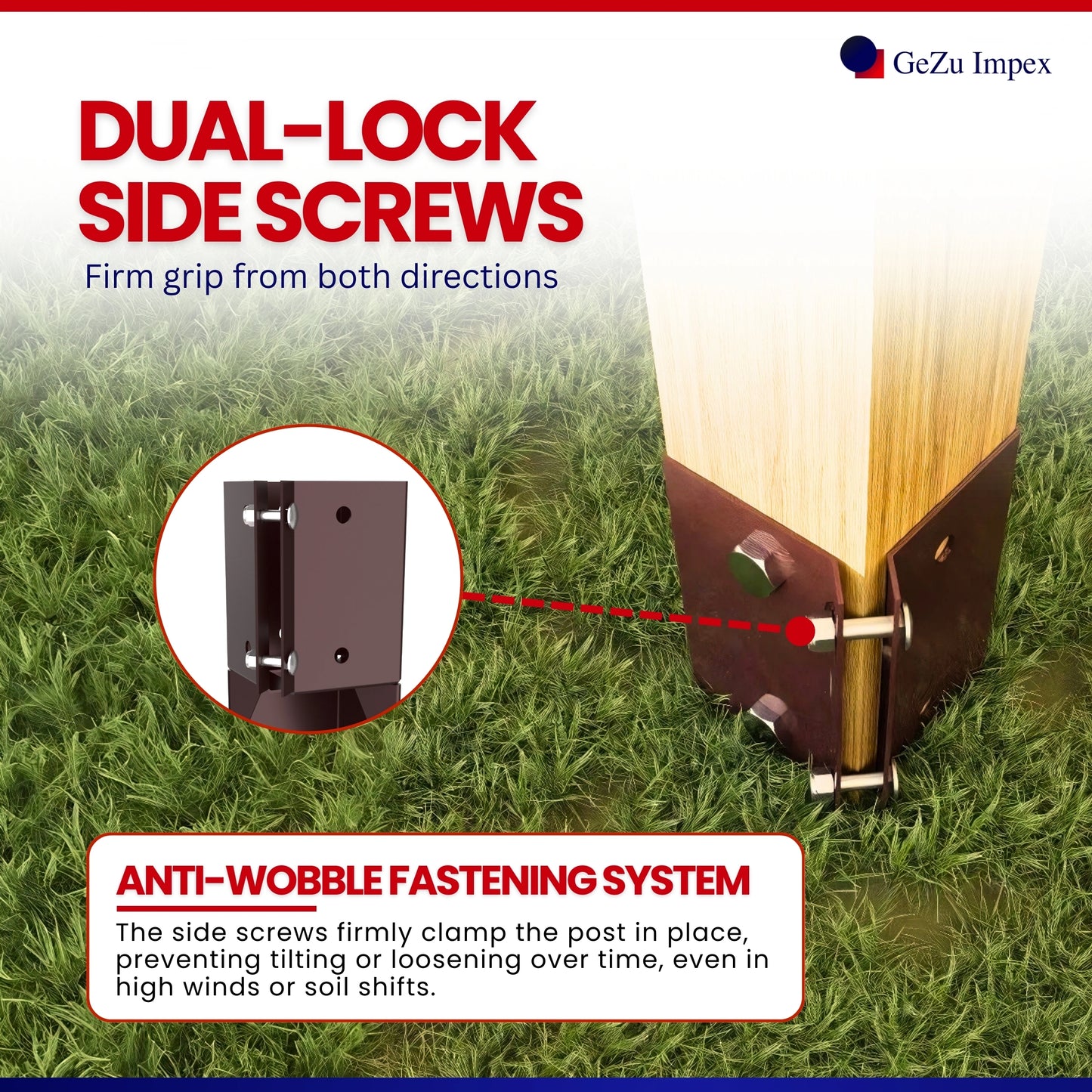Swift Klem Reparatie Spur 75x75mm Poeder Gecoat