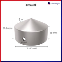Post Cap Pyramid Round 100 mm Hot Dip Galvanised