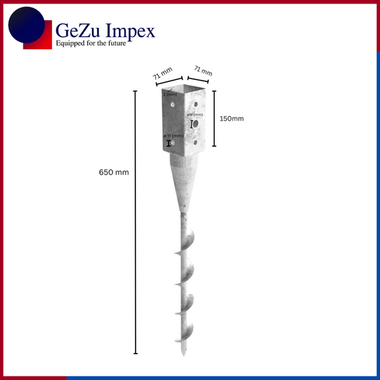 Supporto per Palo in Legno