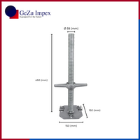 650 x 38 mm / Electroplated