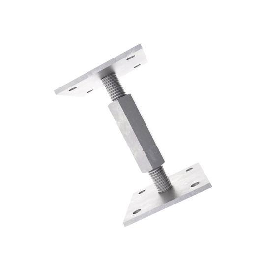 Adjustable post support with long nut